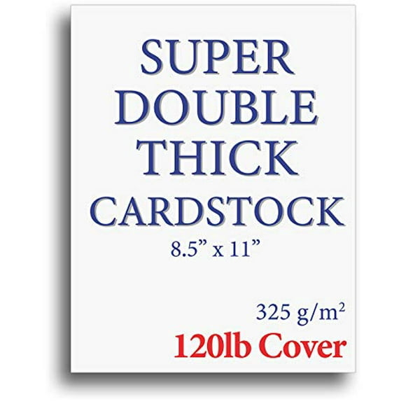 350gsm 17pt Thick Paper 5 x 7 Bright White Extra Heavy Duty 130lb Cover Cardstock 40 Pack Flash & Post Card Stock Index 